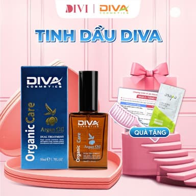 Tinh dầu dưỡng tóc DIVA Cosmetics Argan Oil phục hồi hư tổn , dưỡng ẩm cho tóc 50ml - Mỹ phẩm Divi