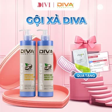 Dầu gội xả DIVA Protect Color giúp giữ màu tóc, phục hồi ,mềm mượt 500ml/750ml - Mỹ phẩm Divi