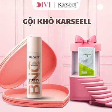 Dầu Gội Khô KARSEELL Dry Shampoo 200ml Hết Ngứa, Hết Bết Dính Tóc Bồng Bềnh Tức Thì - Mỹ phẩm Divi