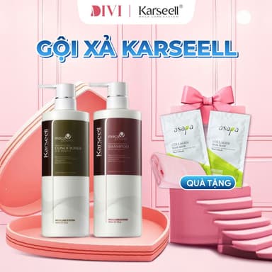 Dầu gội xả phục hồi, chống gàu, chống rụng tóc Karseell Collagen Maca 500ml - Mỹ phẩm Divi
