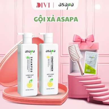 Dầu gội /Dầu xả sạch gàu, mềm mượt, hương trà xanh Asapa 720ml - Mỹ phẩm Divi