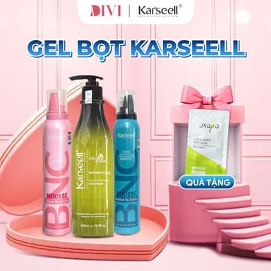 Gel bọt giữ nếp tóc xoăn Karseell, gôm mềm giữ nếp tóc hottrend 2024 - Mỹ phẩm Divi