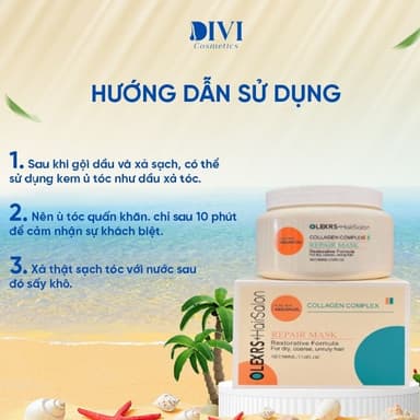 Kem ủ tóc Olexrs Collagen Phục Hồi Tóc, Chống Gãy Rụng 500ml - Mỹ phẩm divi