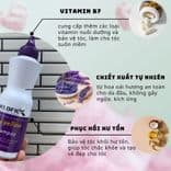 Dầu gội tím khử vàng tóc tẩy giữ màu tóc nhuộm làm mềm mượt tóc Delofil No Yellow 500ml - Mỹ phẩm Divi