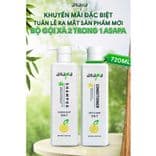 Dầu gội /Dầu xả sạch gàu, mềm mượt, hương trà xanh Asapa 720ml - Mỹ phẩm Divi