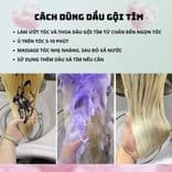 Dầu gội tím khử vàng tóc tẩy giữ màu tóc nhuộm làm mềm mượt tóc Delofil No Yellow 500ml - Mỹ phẩm Divi