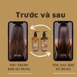Dầu Gội Xả KERATIN LAMBOR 1000ml * 2 Sạch Gàu Ngăn Dầu Chống Gãy Rụng Phục Hồi Nang Tóc Siêu Mượt